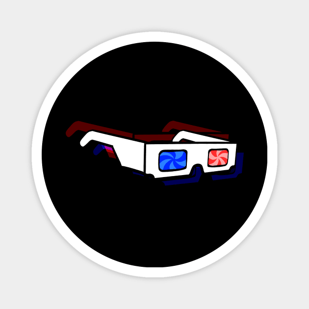 3D Hypno Glasses Magnet by Jackal Heart Designs